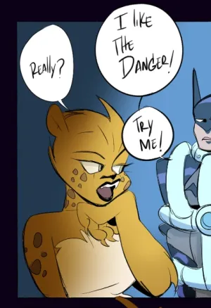 Batman and Cheetah
