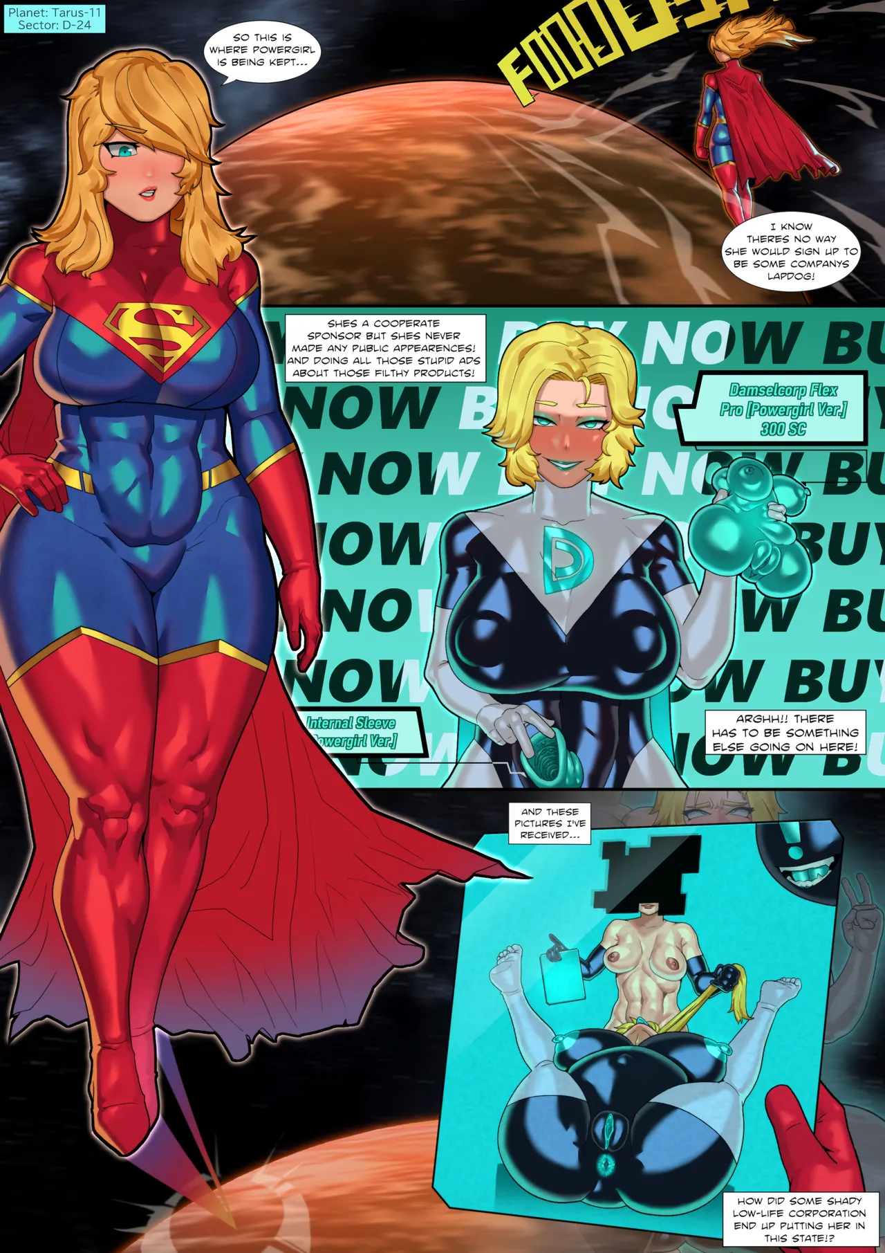 Powergirl and Supergirl Droned image number 7