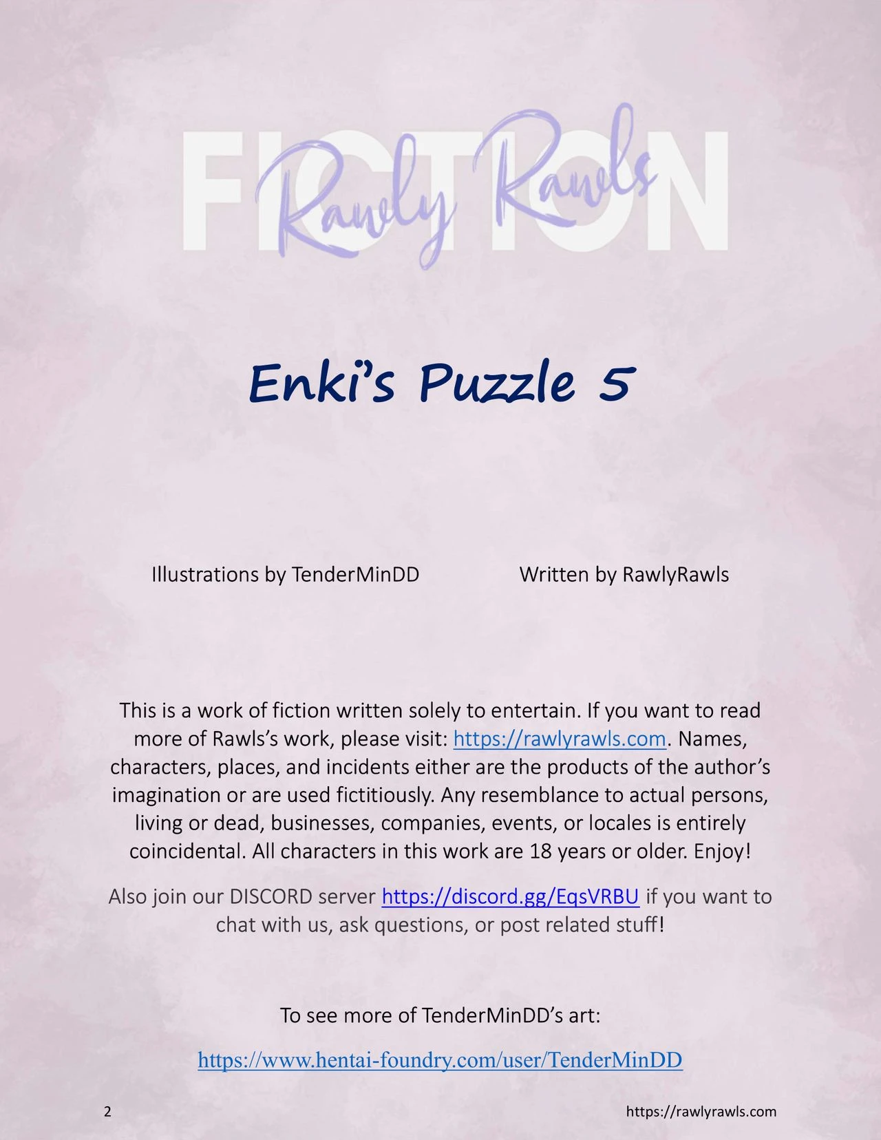 Enkis Puzzle 5: Rawly Rawls Fiction image number 1