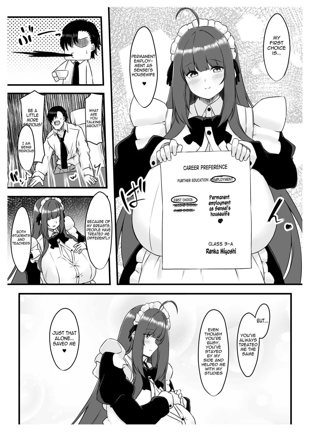 JOB HUNTING SITUATION OF STUDENT MAID  Oshiego Maid no Shuukatsu Jijou image number 7
