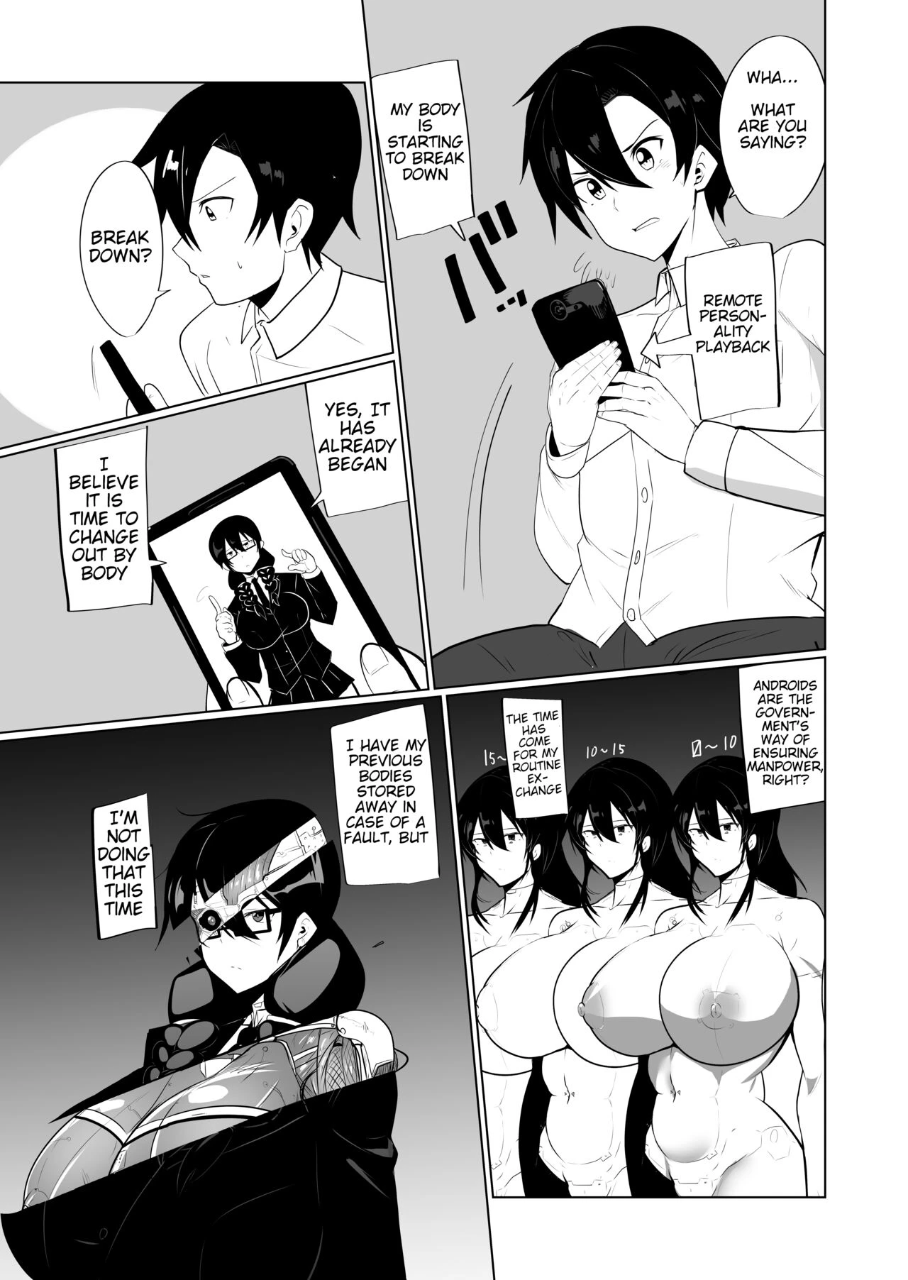 The Manga about Violently Breaking your Android Childhood Friend  Android no Osananajimi o Bukkowasu Manga image number 3