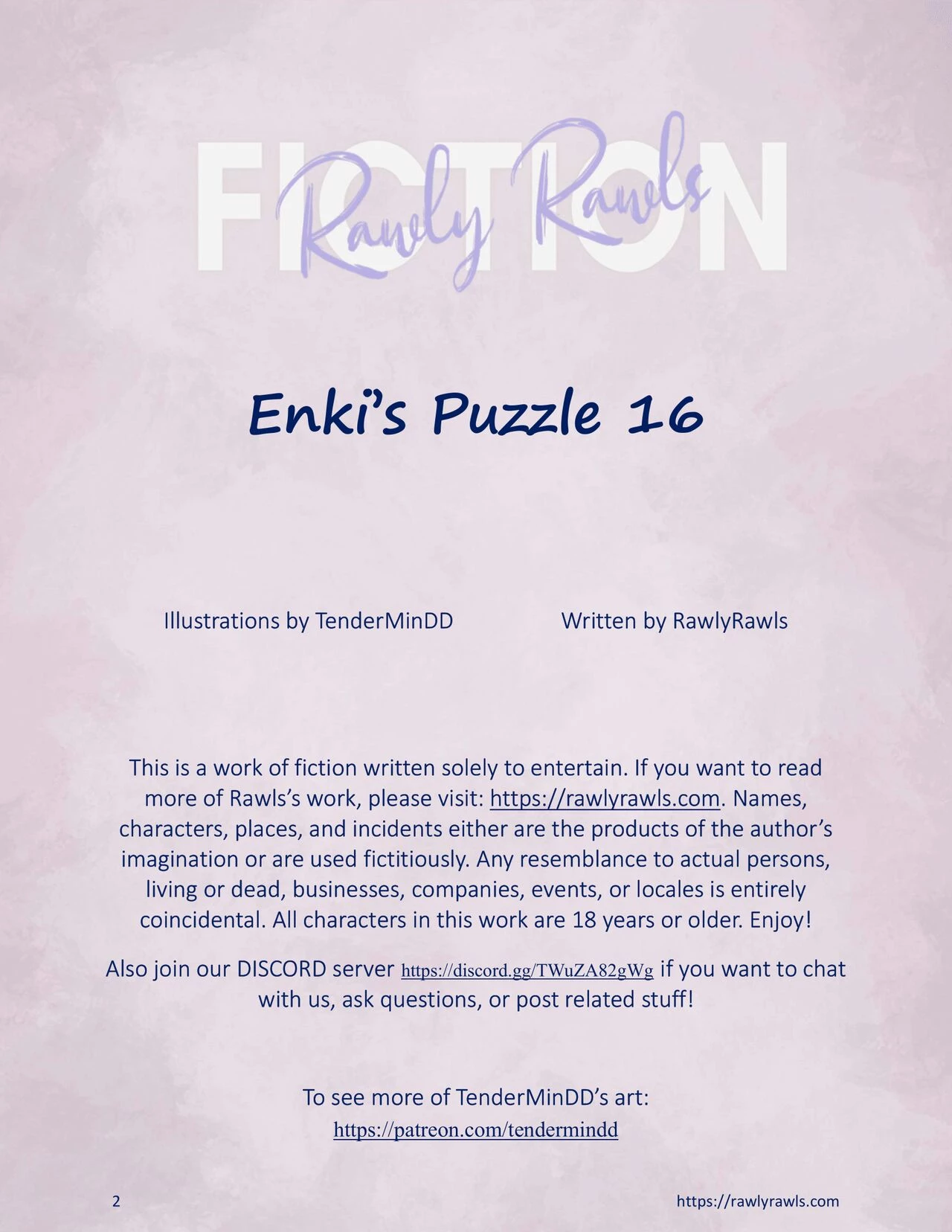 Enkis Puzzle 16: Rawly Rawls Fiction image number 1