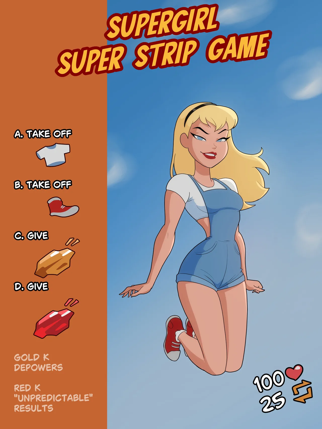 Supergirl Super Strip Game