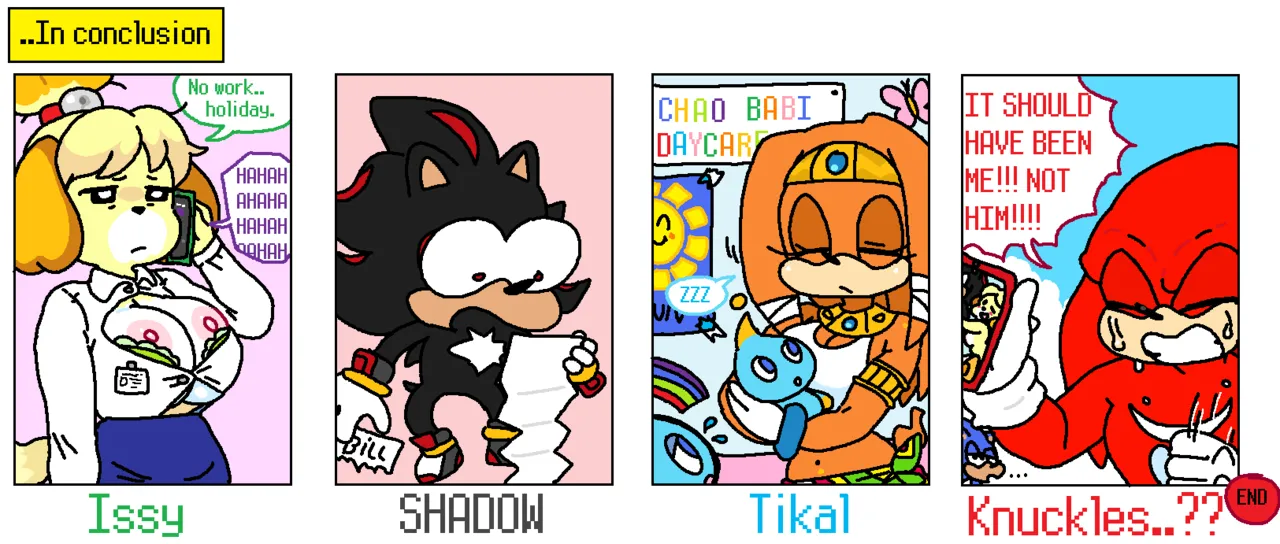 Rouge and Isabelle at the Beach (With Tikal and Shadow) image number 22