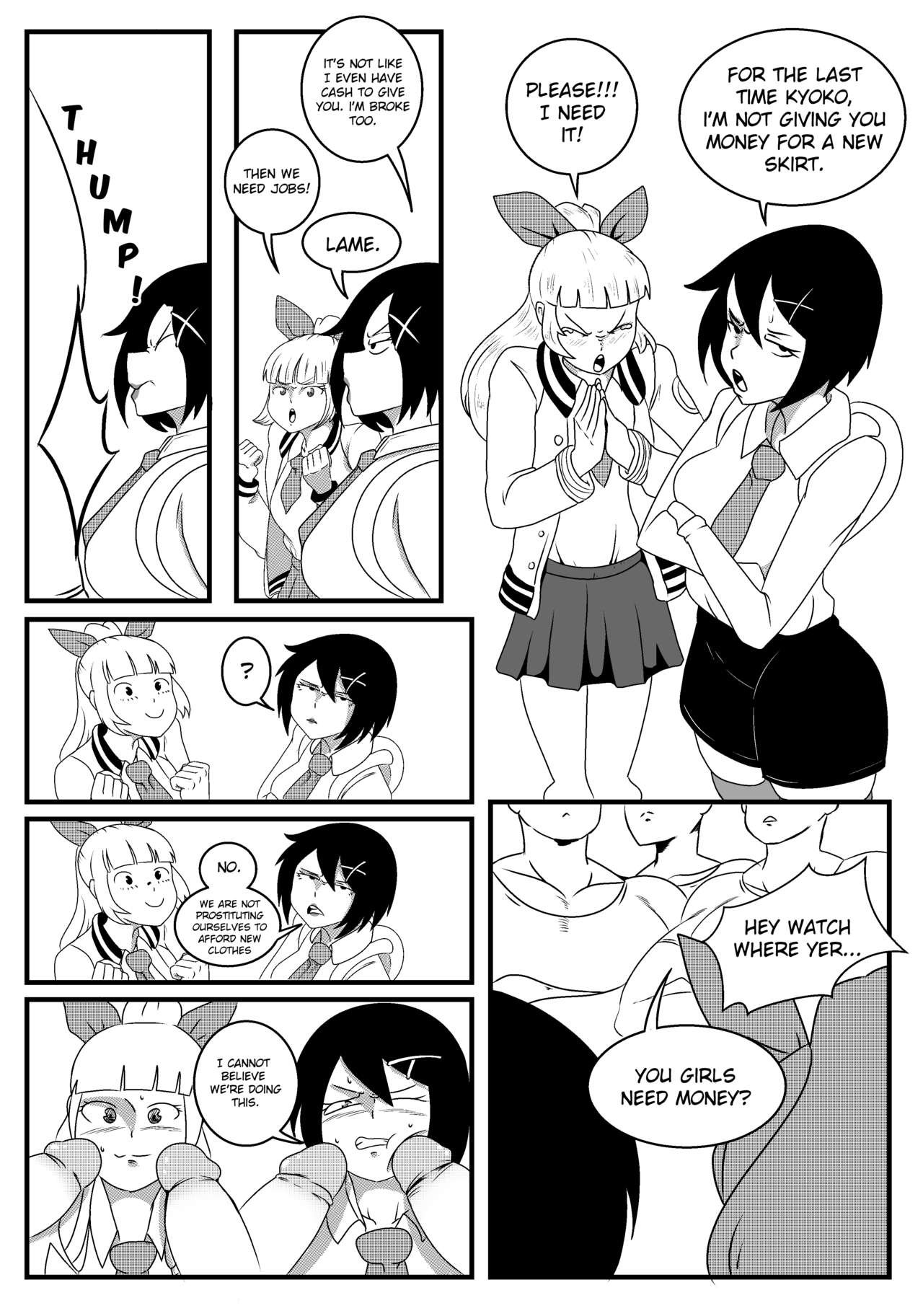 LaundryMom - River City Backalley (River City Girls) porn comic image number 1