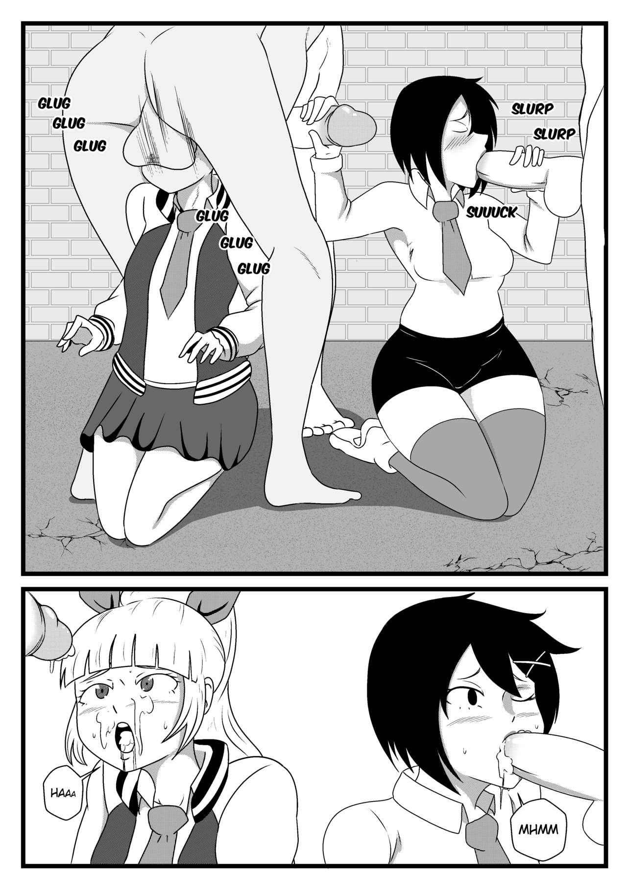 LaundryMom - River City Backalley (River City Girls) porn comic image number 2