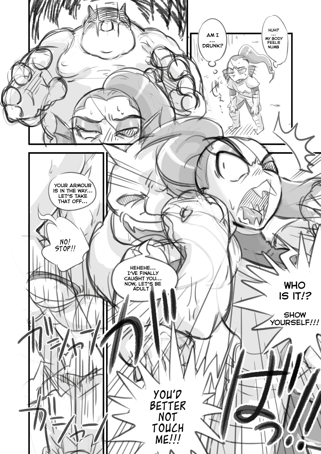 Undyne Ryoujoku Manga image number 2