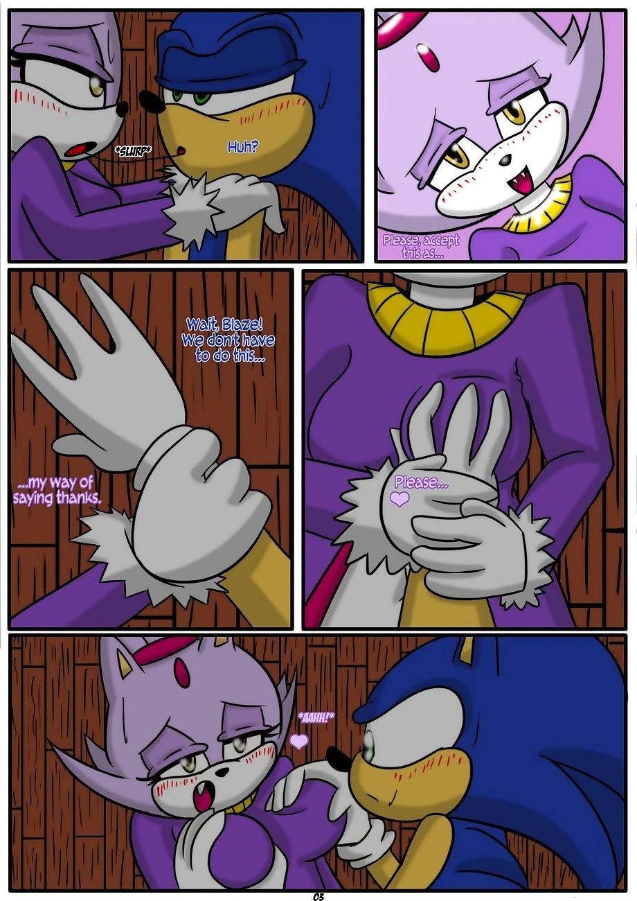 Sonic x Blaze porn comics. Cumming porn comics.