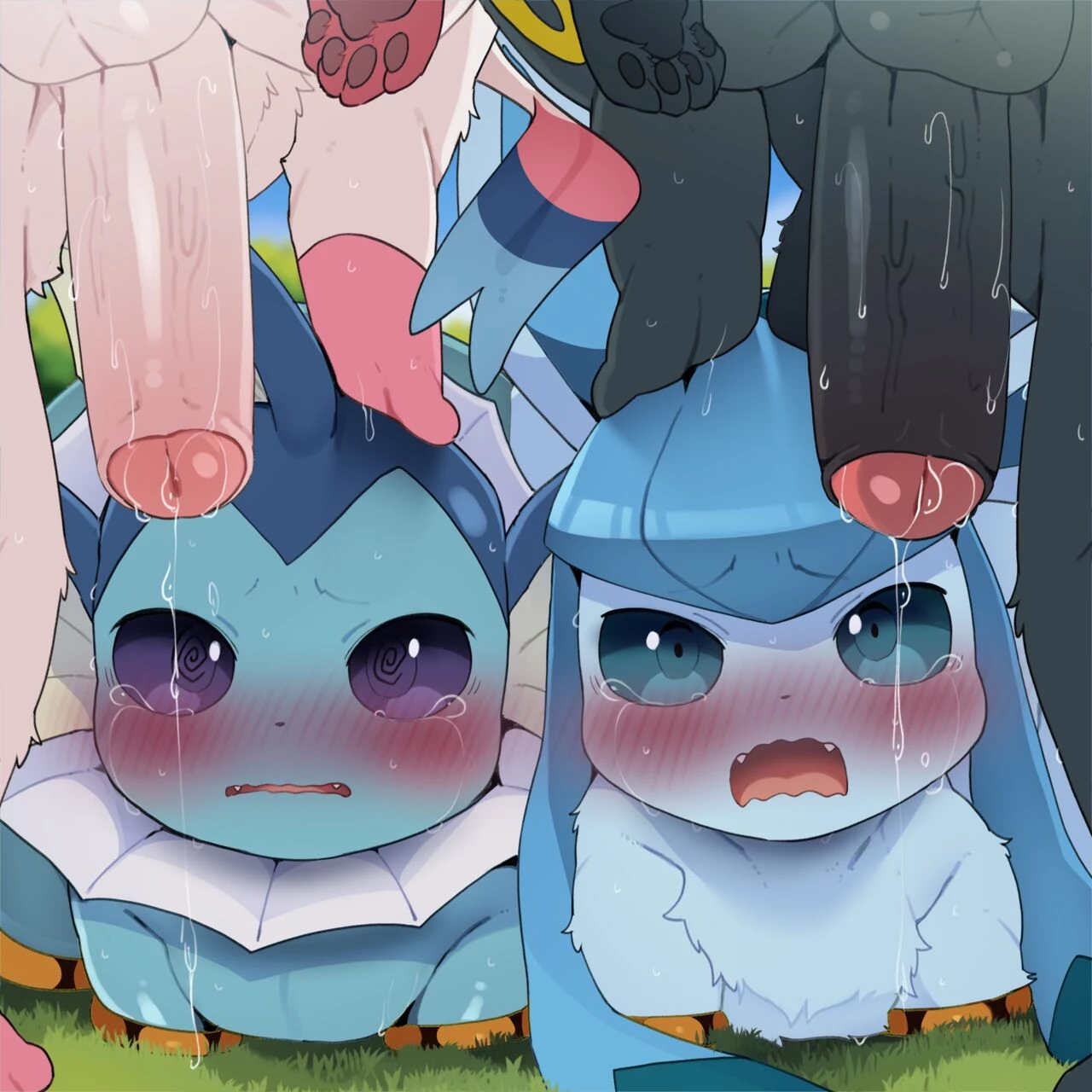 Hoopa holes: Glaceon and Vaporeon image number 1