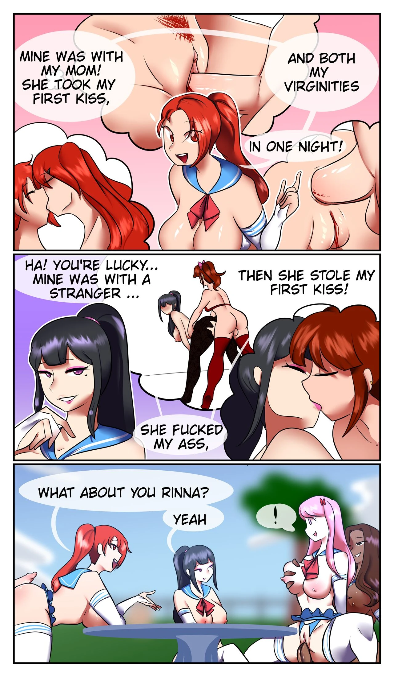 Friend Group Discusses Their First Kiss image number 1