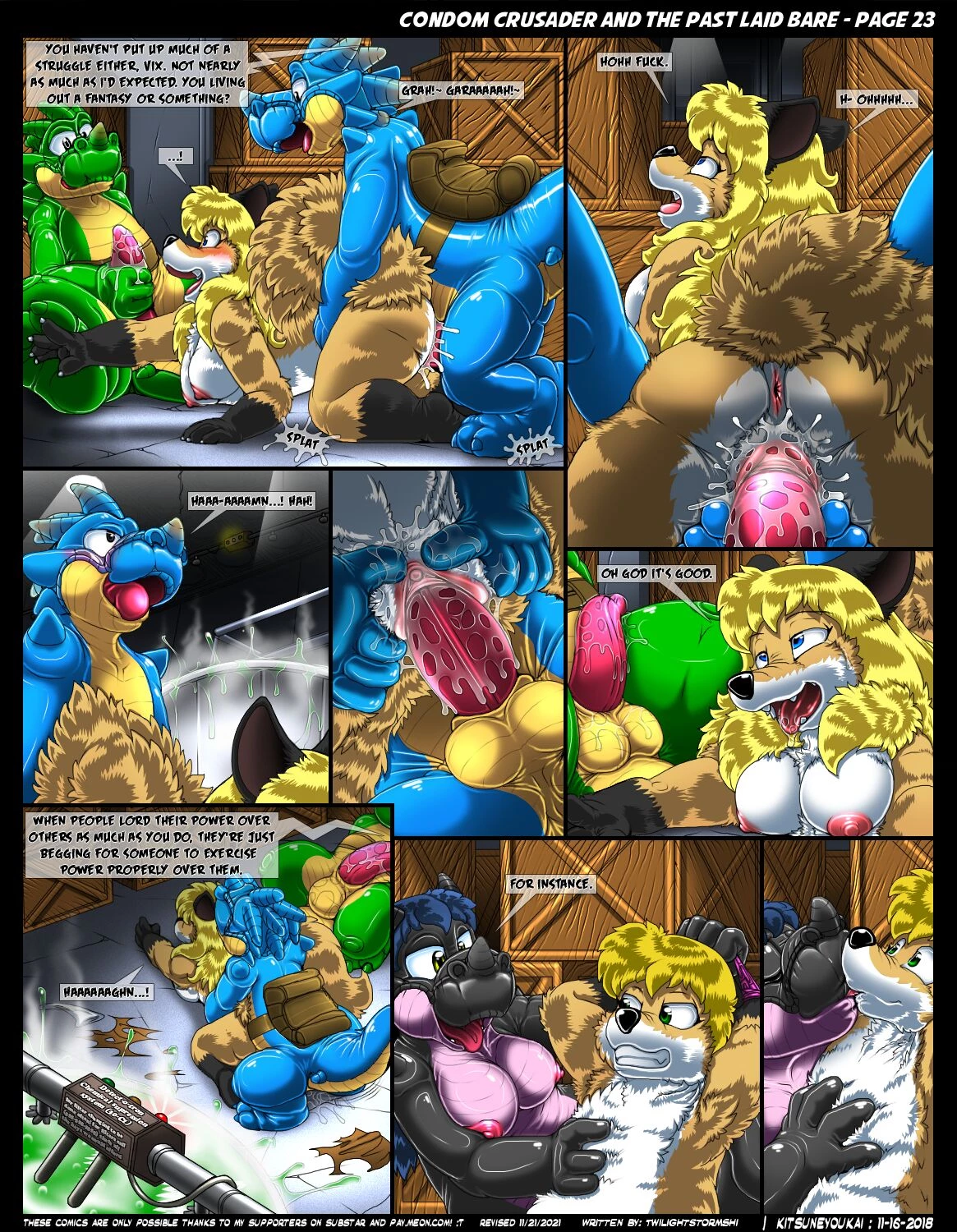 Condom Crusader Issues 1-3 by Kitsune Youkai (Directors Cut) image number 63