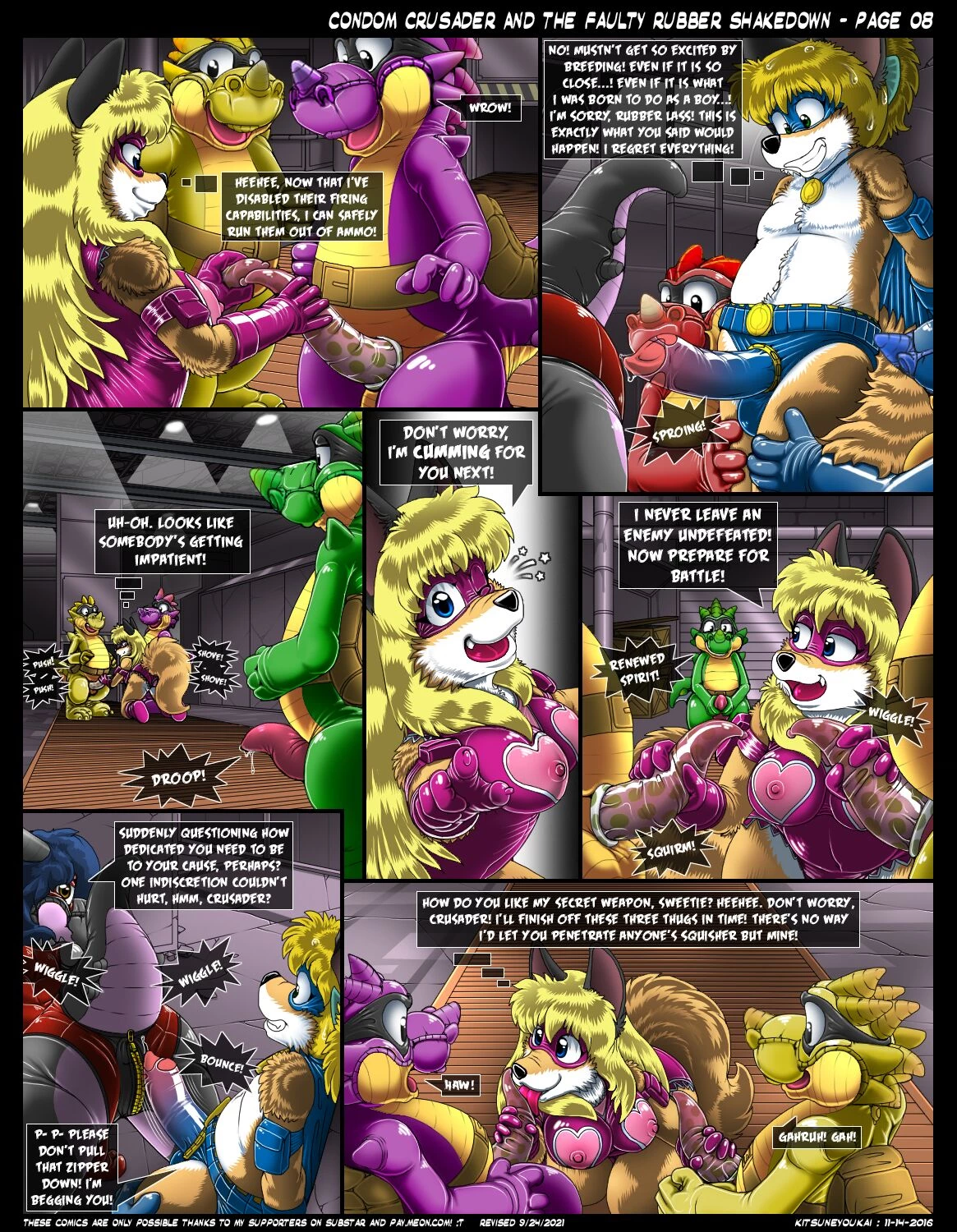 Condom Crusader Issues 1-3 by Kitsune Youkai (Directors Cut) image number 8
