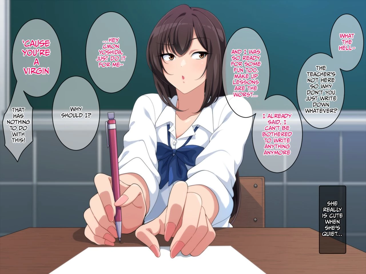 A gyary and supplementary sex lessons  Gyaru to hoshuu H ~ namahame mezashite ganbare doutei image number 3