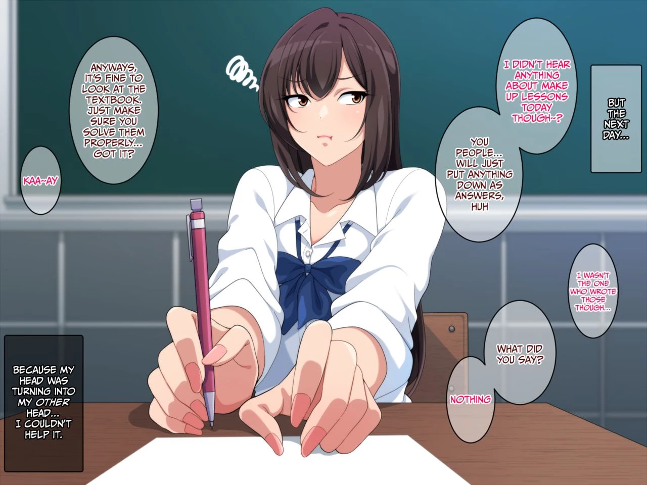 A gyary and supplementary sex lessons  Gyaru to hoshuu H ~ namahame mezashite ganbare doutei image number 43