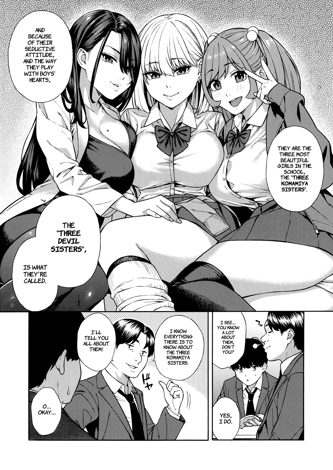 Making a Harem of the Three Bitchy Gal Sisters image number 9