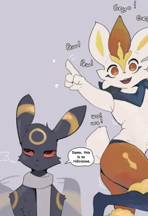 Umbreon and Cinderace