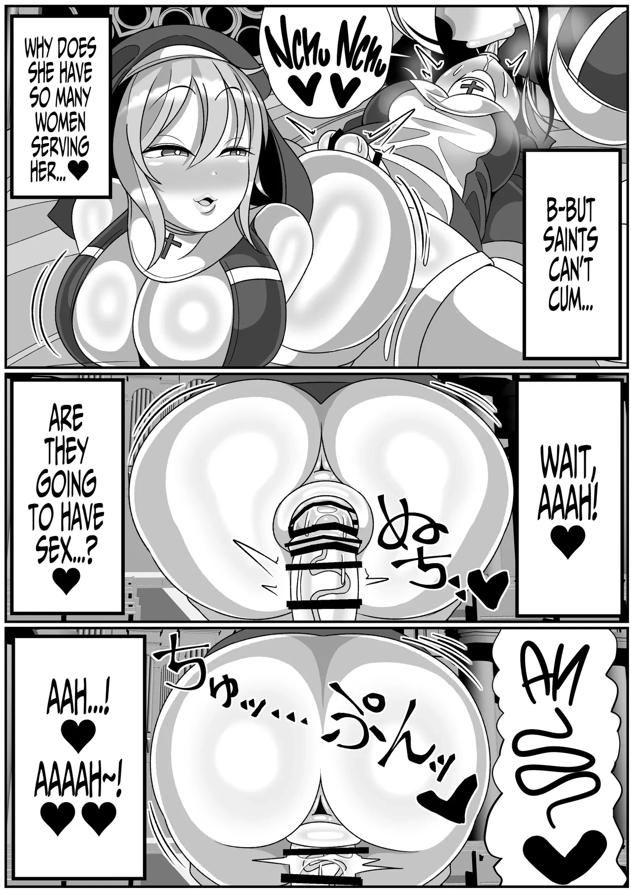 Futanari Seijo Shasei Kinshirei  Dick Slingin Saintess ~Ejaculation Prohibition~ image number 37
