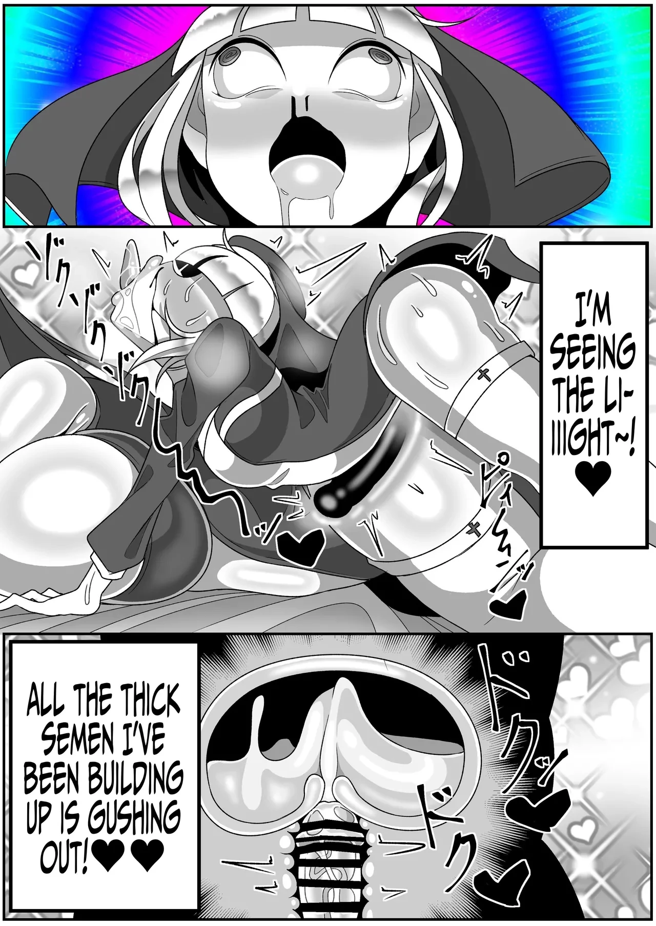 Futanari Seijo Shasei Kinshirei  Dick Slingin Saintess ~Ejaculation Prohibition~ image number 61