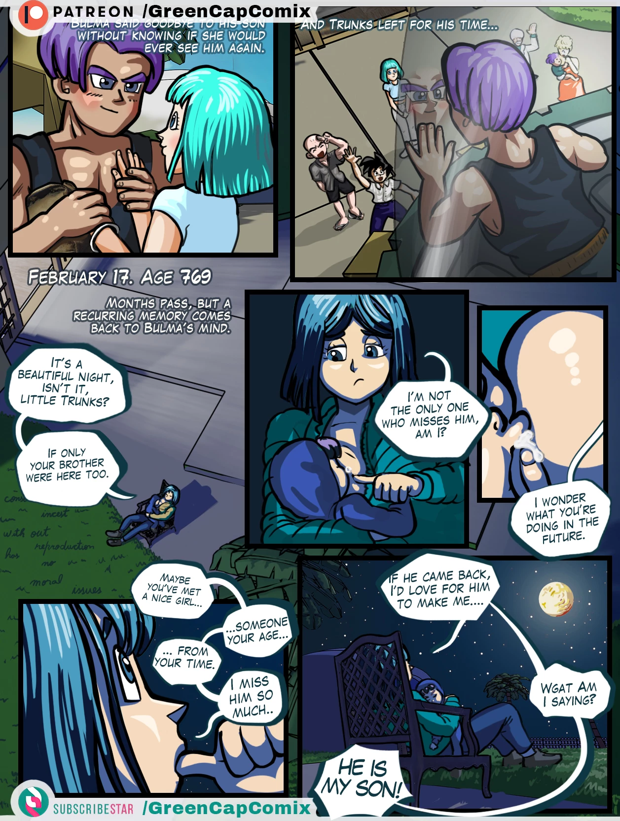 Bulma and the gift of Trunks  the Mothers day image number 19