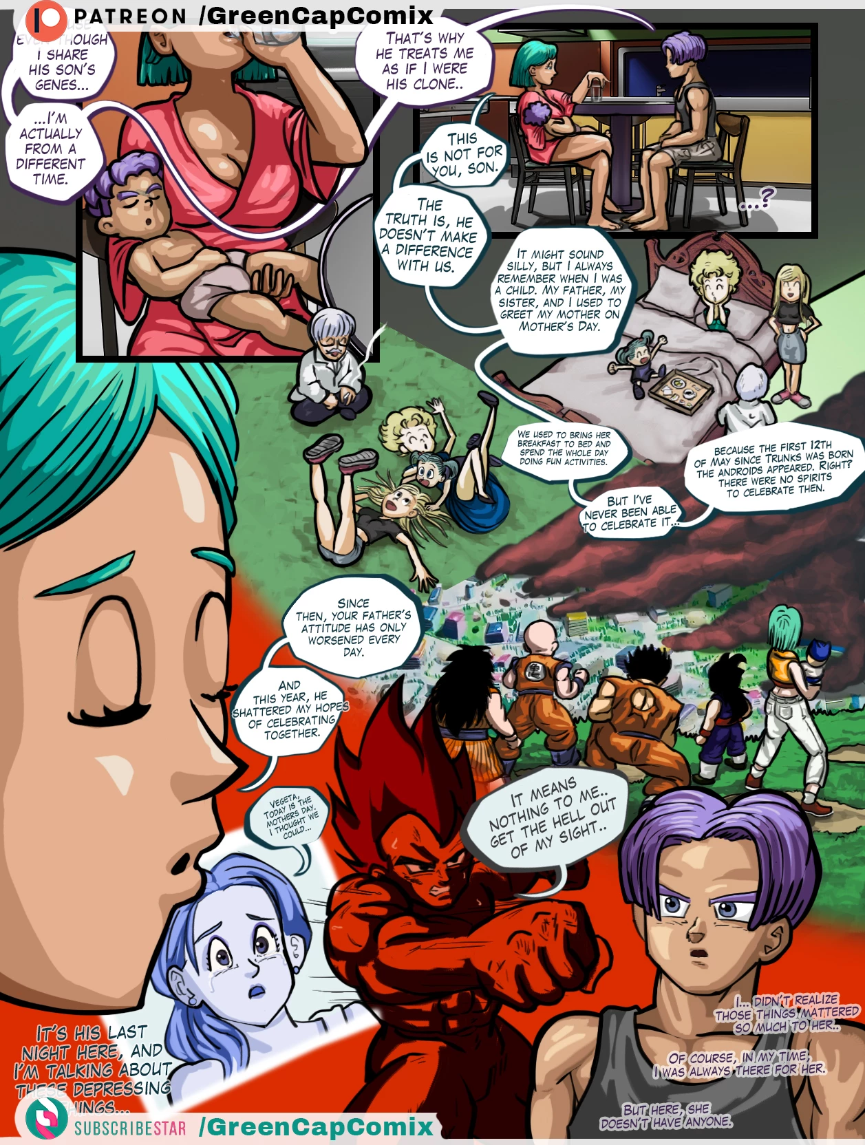Bulma and the gift of Trunks  the Mothers day image number 7