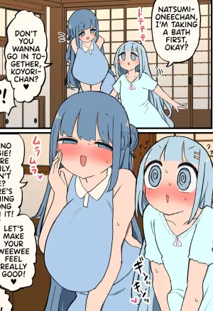 Shinseki no Futanari-chan Daisuki Onee-san to Ofuro de Guchogucho Ecchi Futanari-chan