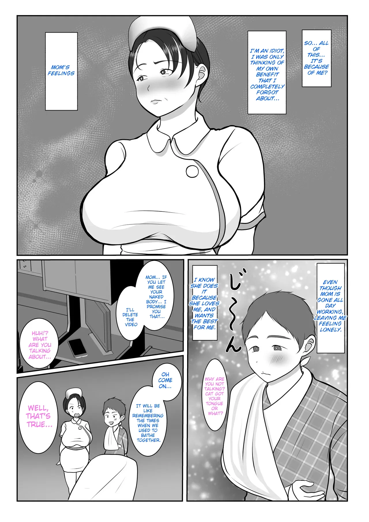 Ki no Tsuyoi Kangoshi Kaa-chan ga, Ore no Kanojo ni Natte kurete Hanashi  The story of how my stubborn nurse mother became my girlf image number 23
