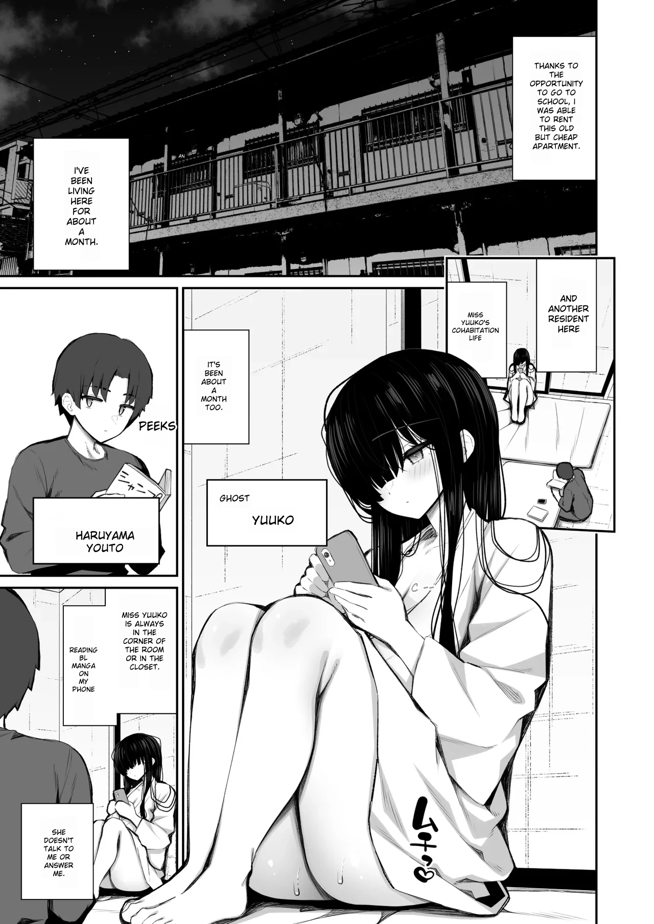 Have Your Way With The Freeloading Gloomy Ghost Woman 3 : Making a virgin gal understand  Katte ni Sumitsuiteiru Incha Yuurei no Karada o Suki Katte ni Suru Hanashi 3 Shojo Gal Wakase Hen image number 1