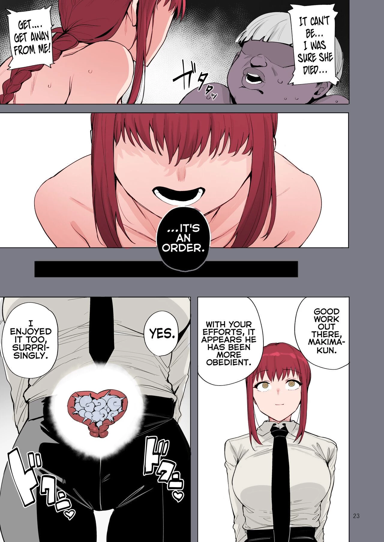 Makima VS Chinpo no Akuma [Colorized] image number 23