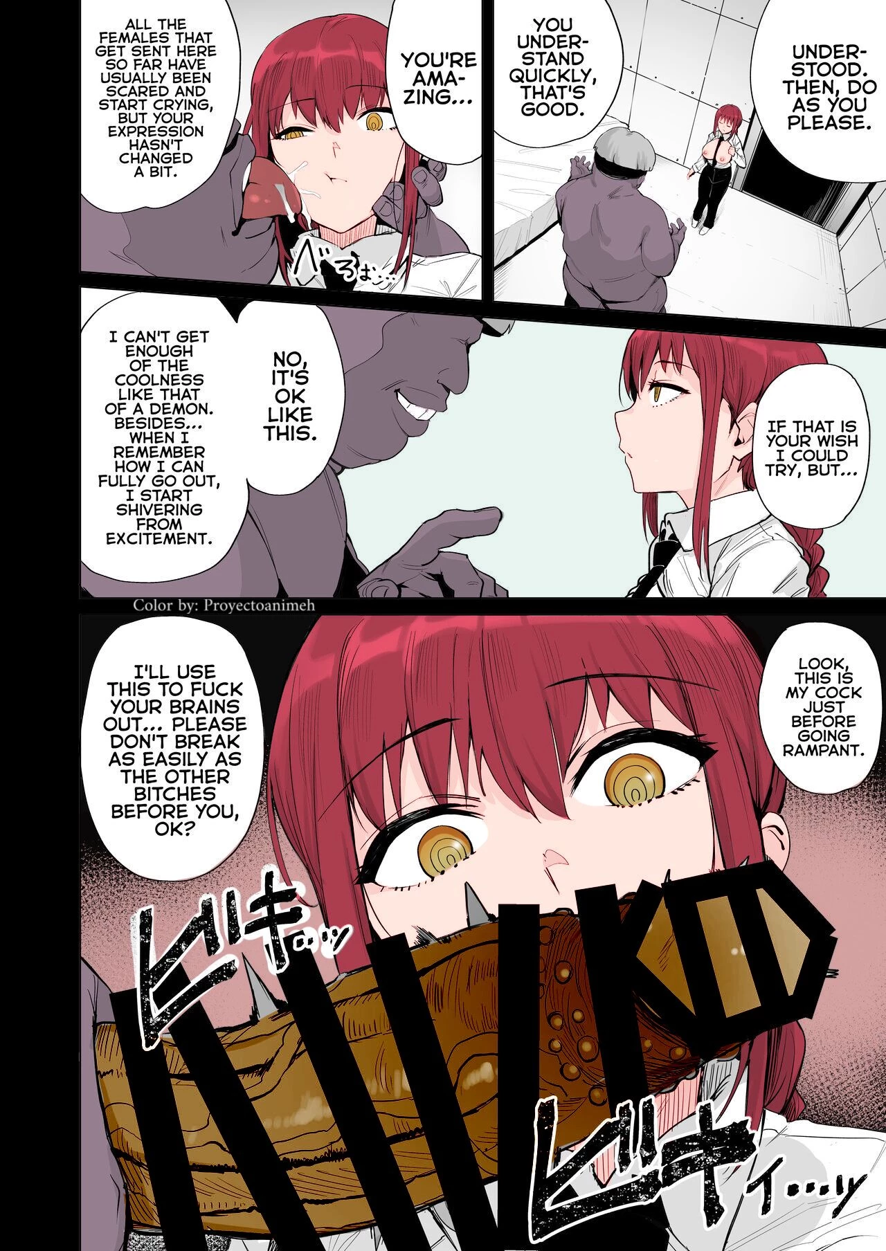 Makima VS Chinpo no Akuma [Colorized] image number 4