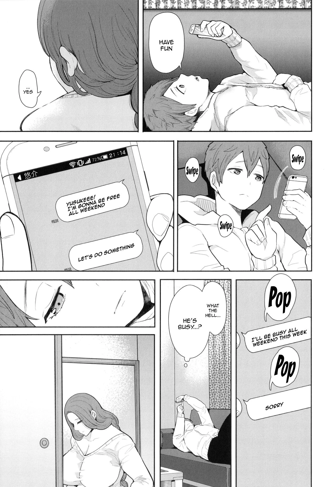 Mukashi no Uwaki Aite no ko ga Jitsu wa Watashi no Musuko no Doukyuusei de image number 71