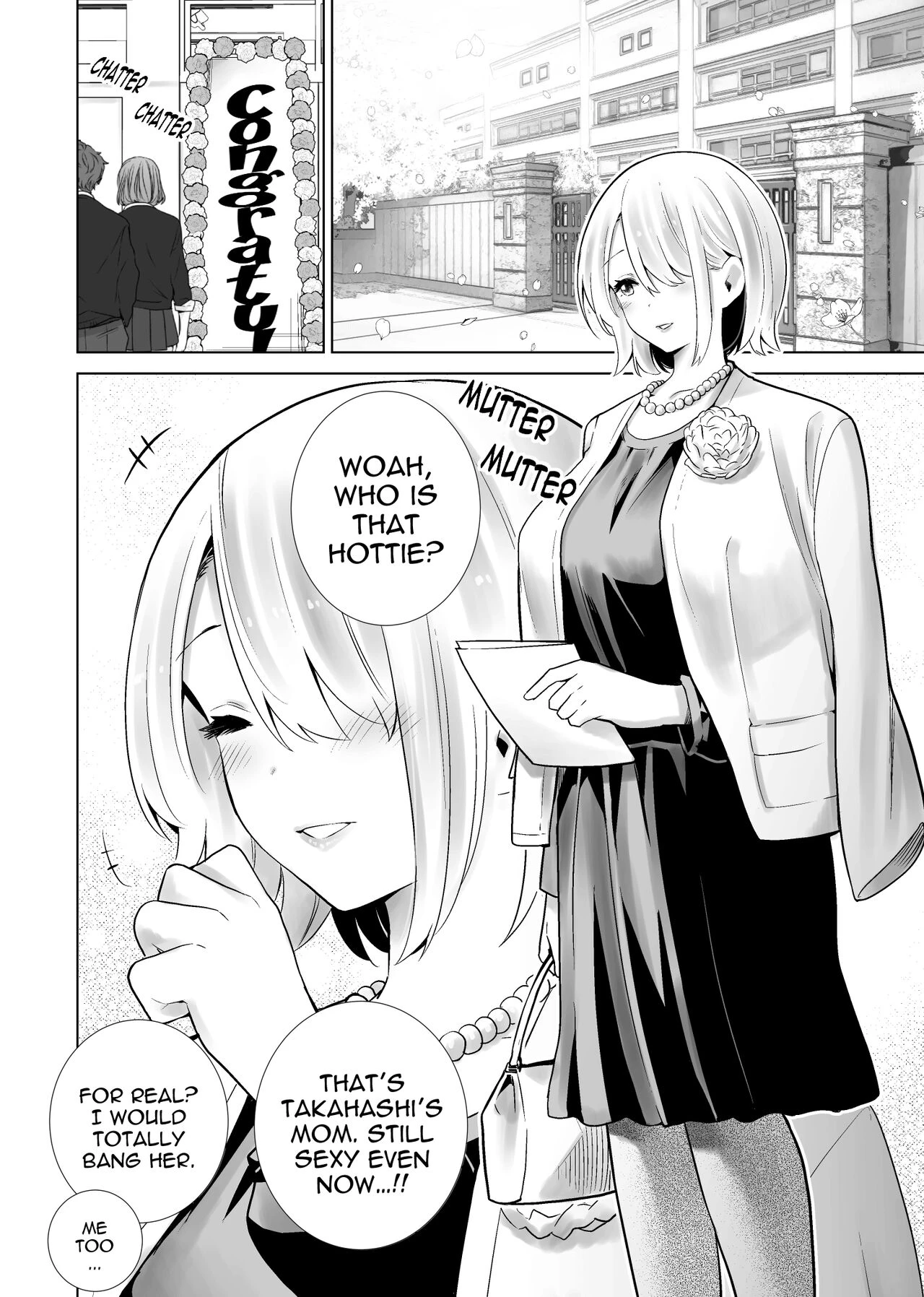 Tomodachi no Mama ga Boku no Dekachin de Ikimakutta Sotsugyoushiki image number 1