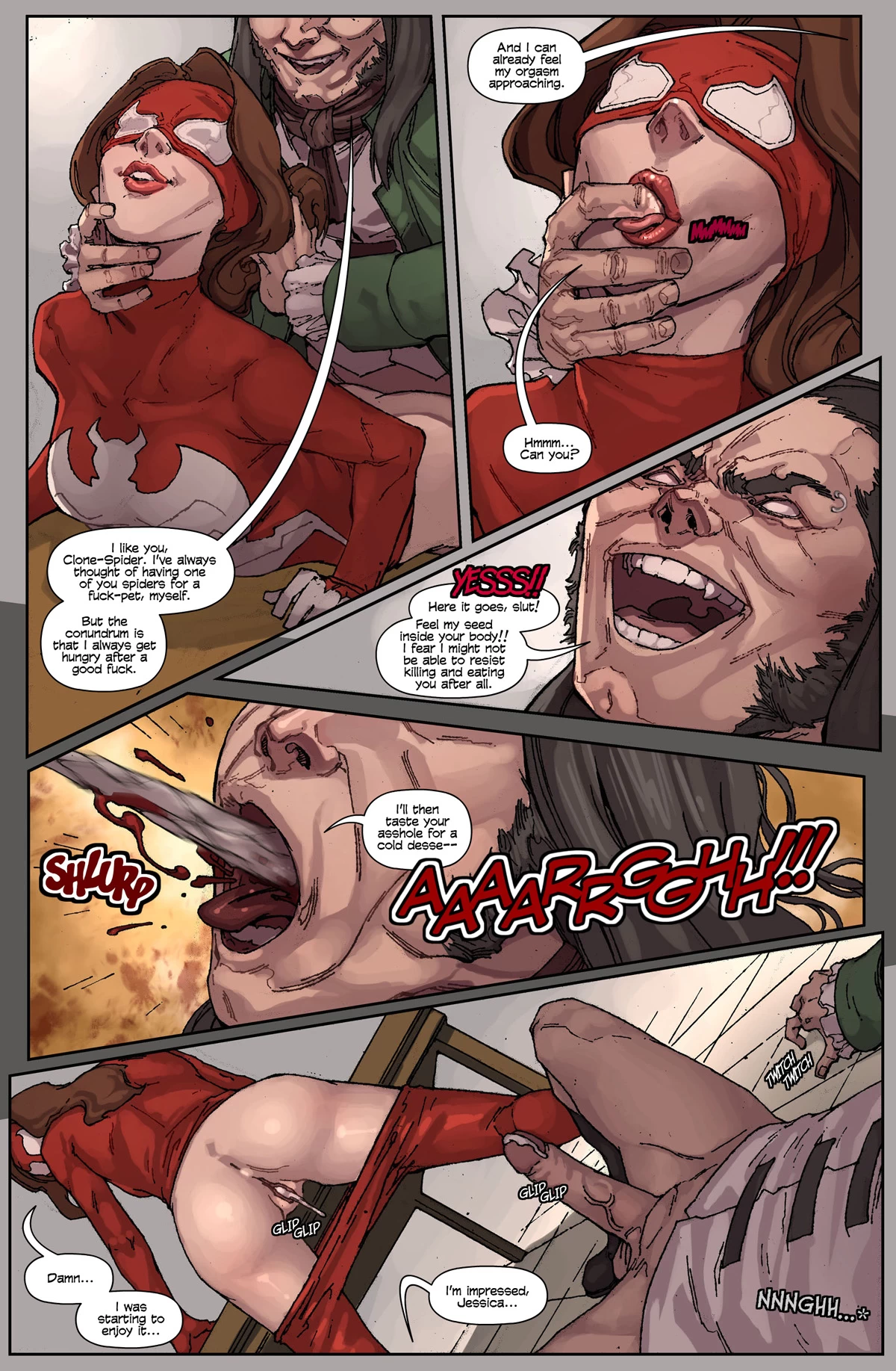 Porn Edge of Spider-Verse - Scarlet Spiders - Maxxximum Clonecest image number 3
