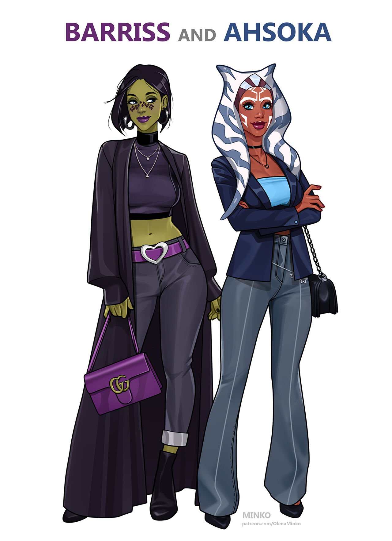Olena Minko - Barriss and Ahsoka (Star Wars) porn comic image number 9