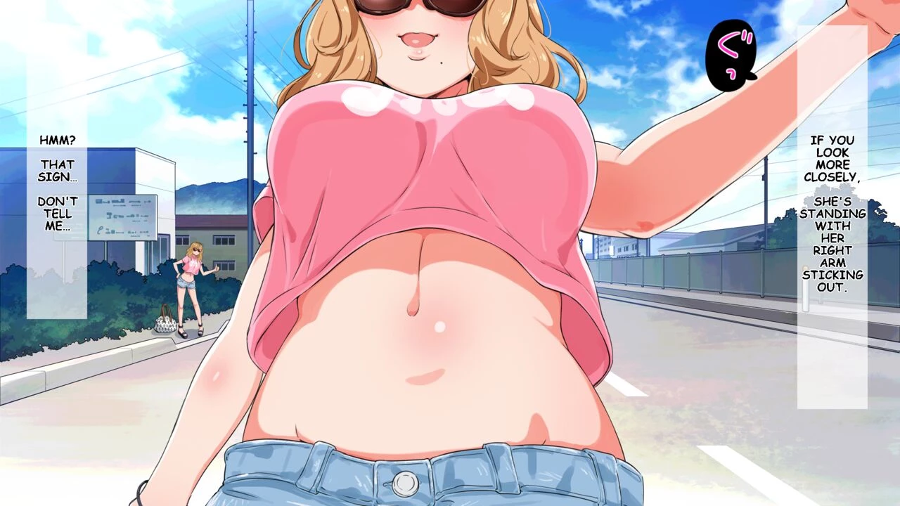 Highly Exposed Hitchhiking Gyaru... Roshutsudo no Takai Hitchhike Gal o... image number 9