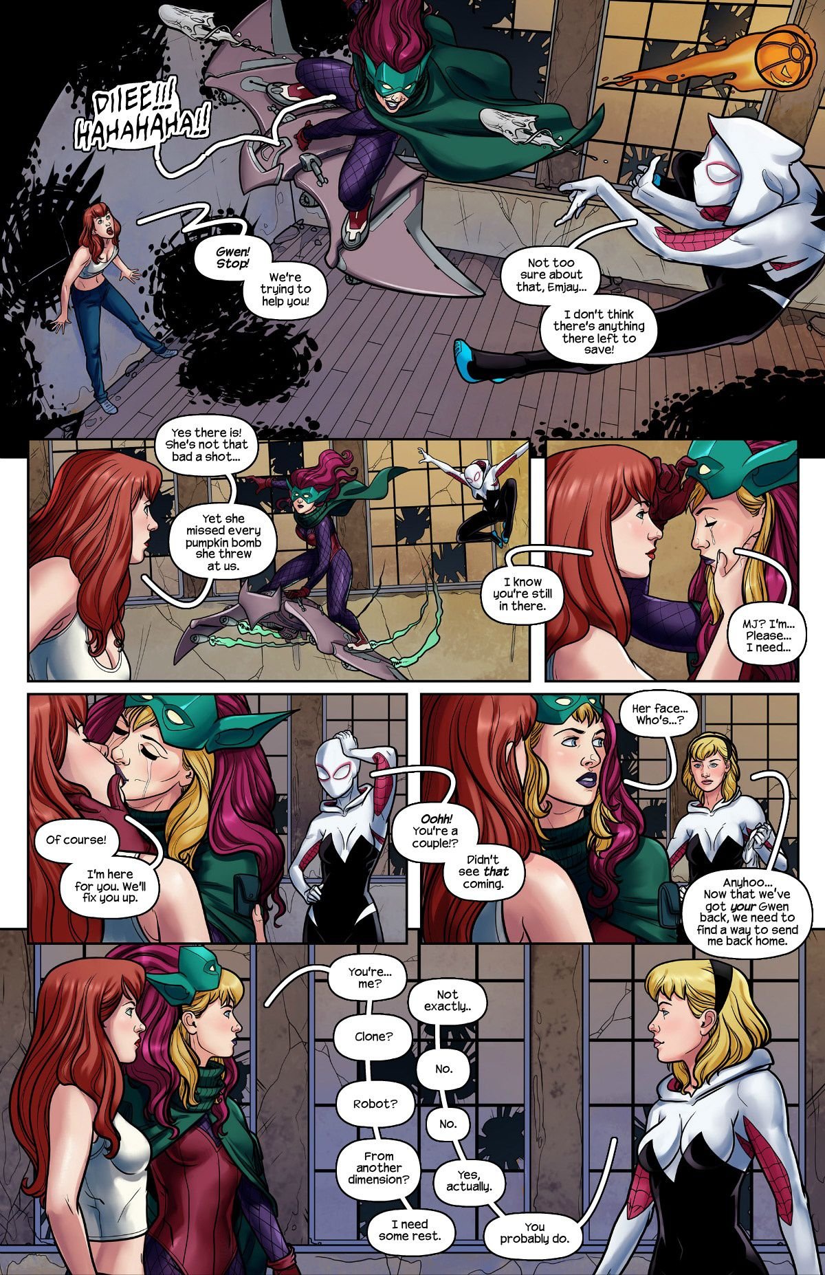 Ghost Spider VS. Green Goblin image number 2