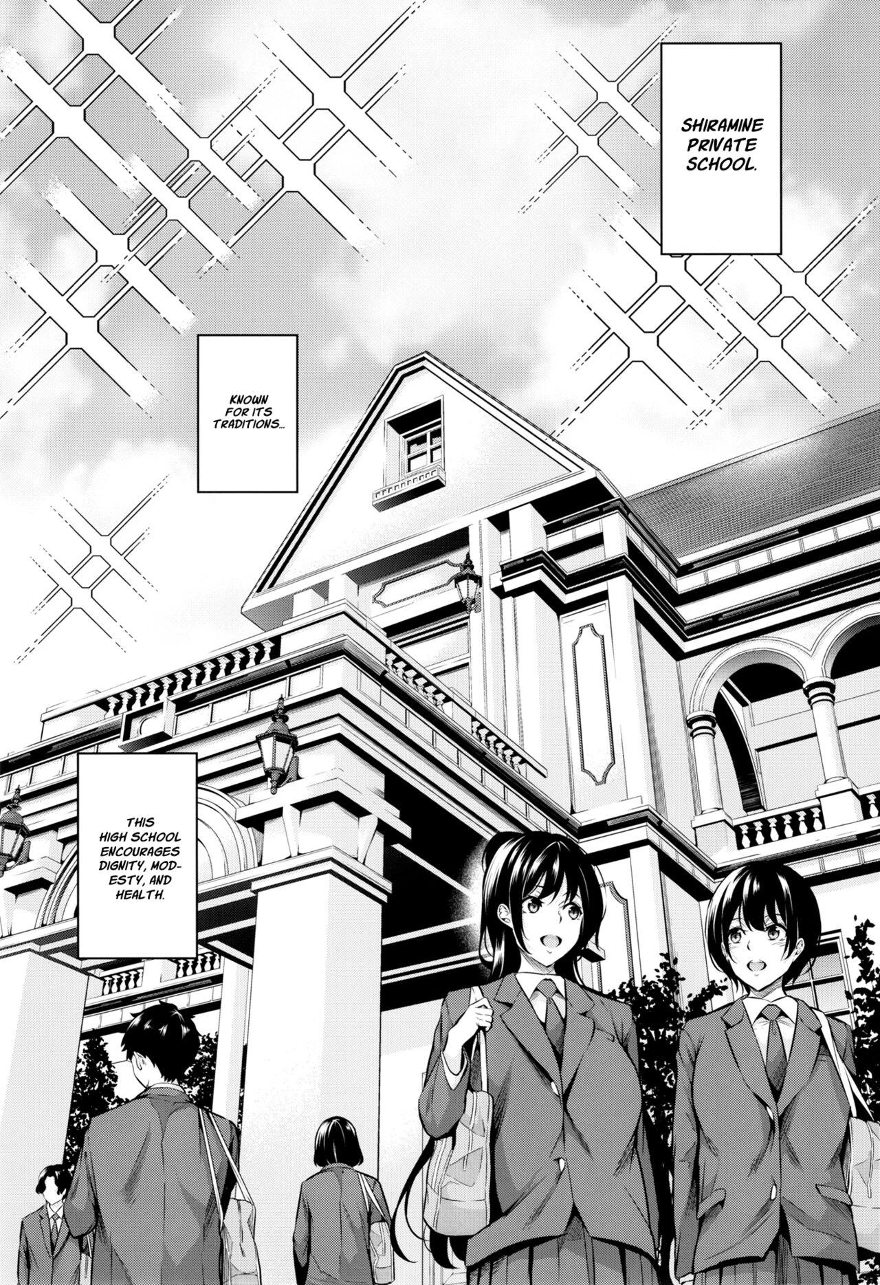 Sow President of the Shiramine Academy 1+2  Shiramine Gakuen no Mesubuta Kaichou image number 1