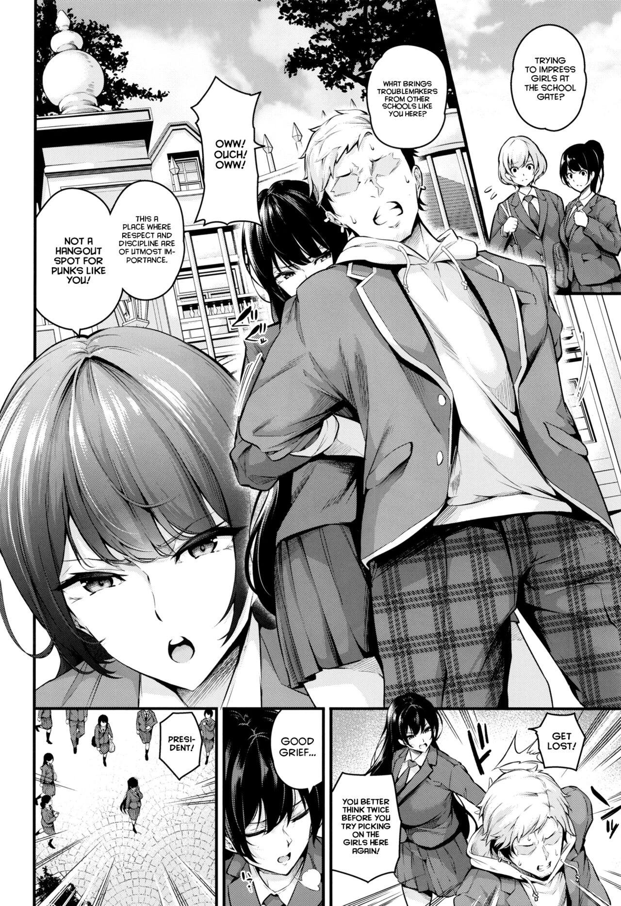 Sow President of the Shiramine Academy 1+2  Shiramine Gakuen no Mesubuta Kaichou image number 2