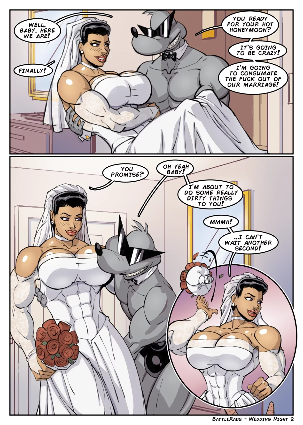 FirstEd - BattleRads - Wedding Night porn comic image number 1
