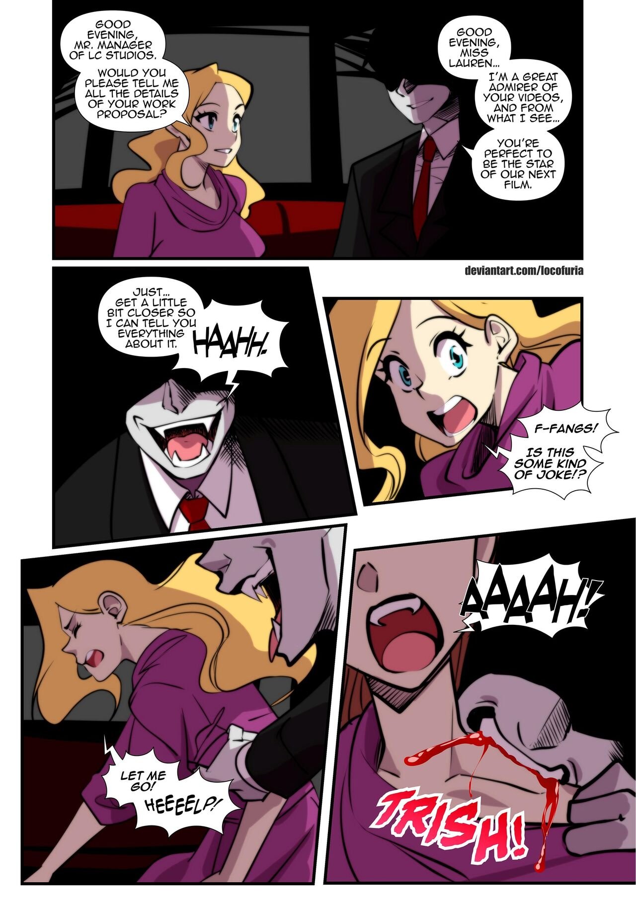 LOCOFURIA - VAMPED ON CAM porn comic image number 7