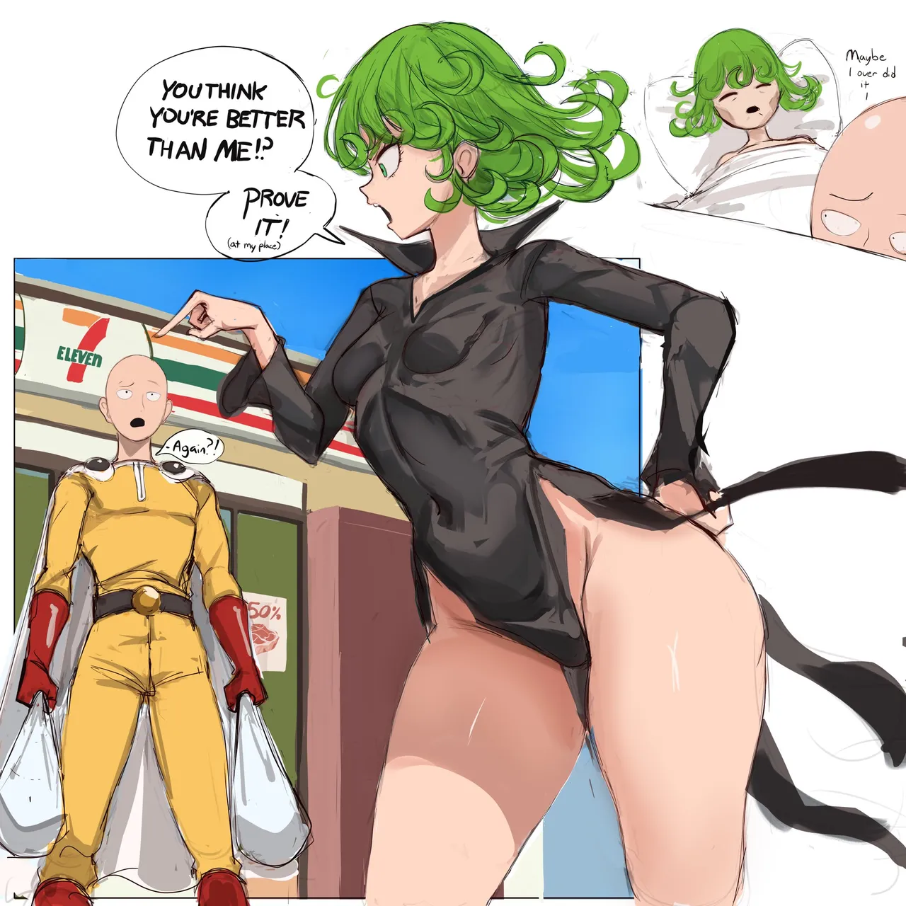 Tatsumaki x Saitama image number 3