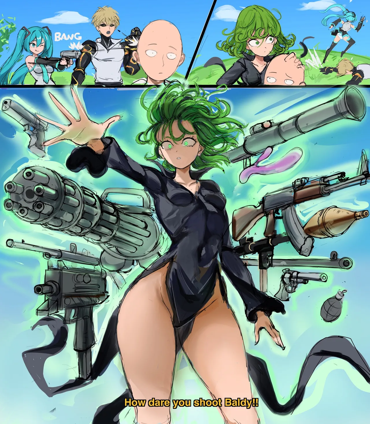 Tatsumaki x Saitama image number 44