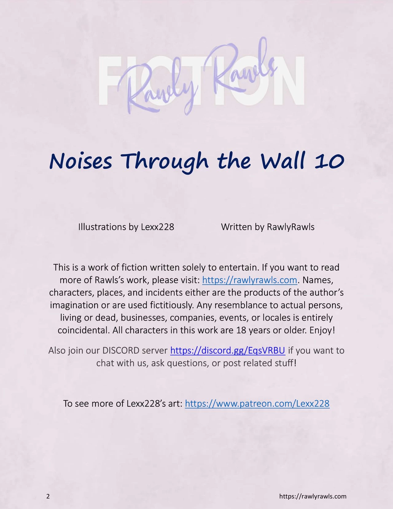 Noises Through the Wall 10: Rawly Rawls Fiction image number 1