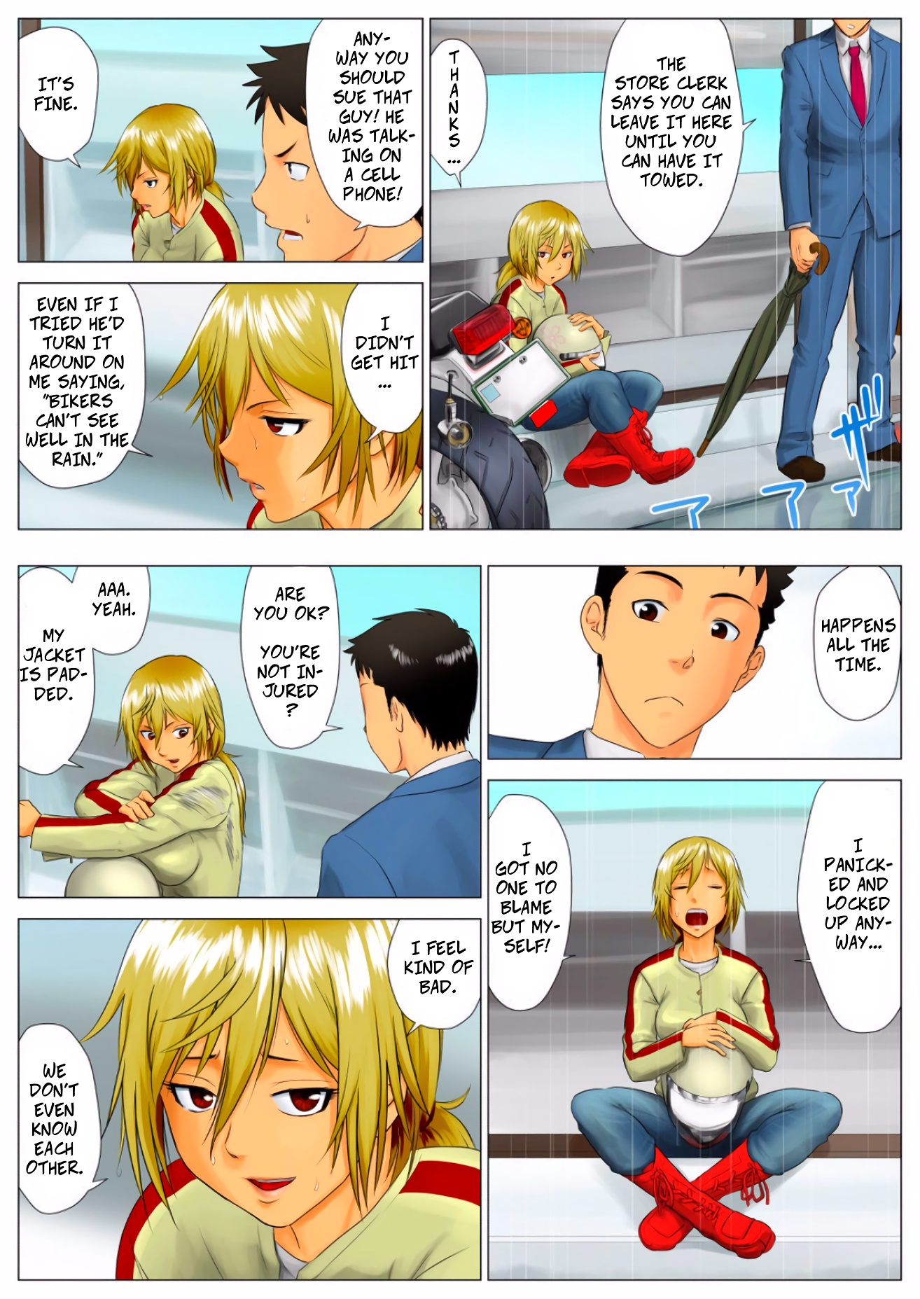 Yuka, My Dangerous Blonde Neighbor, Was Actually a Virgin image number 9