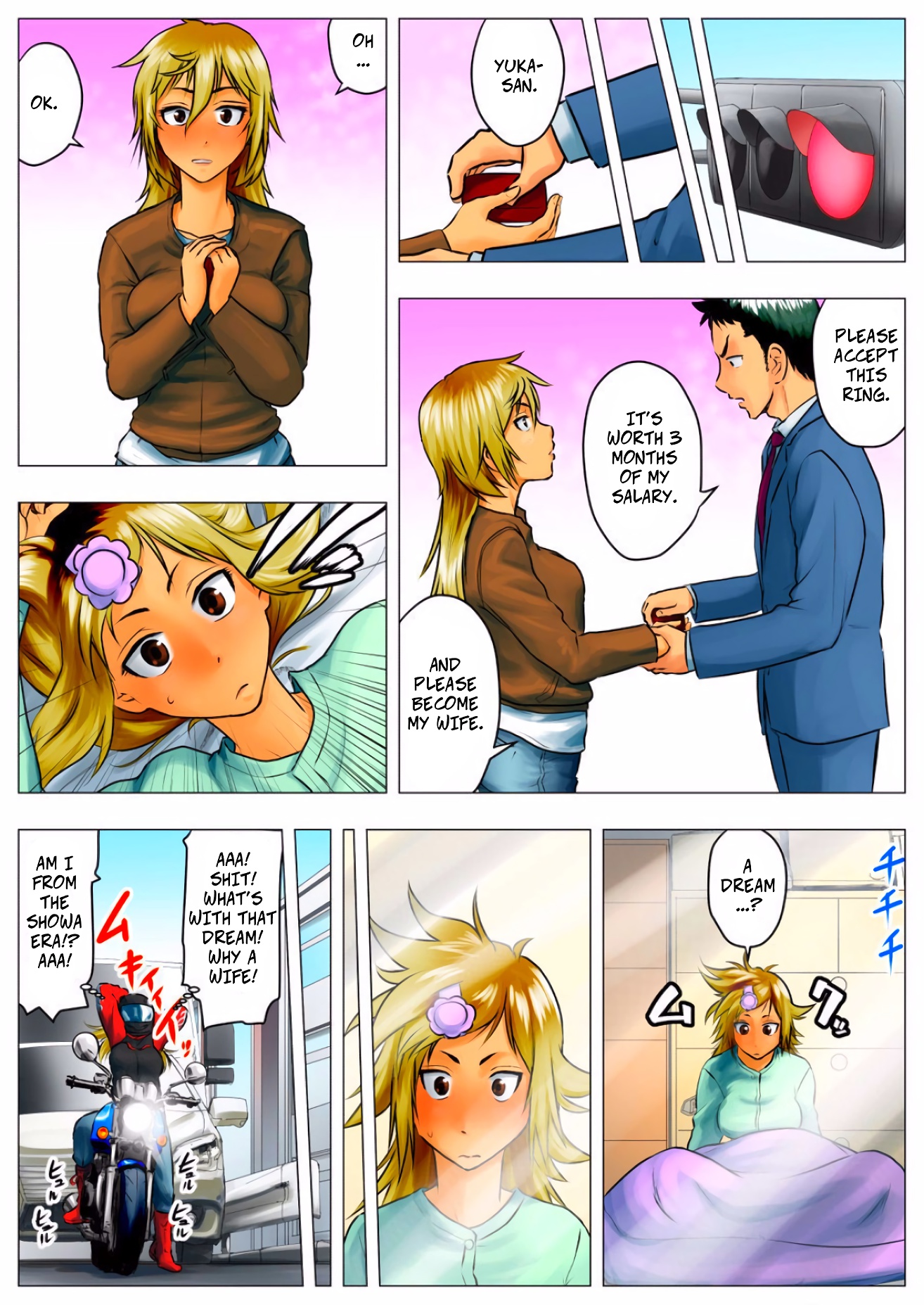Yuka, My Dangerous Blonde Neighbor, Was Actually a Virgin image number 18