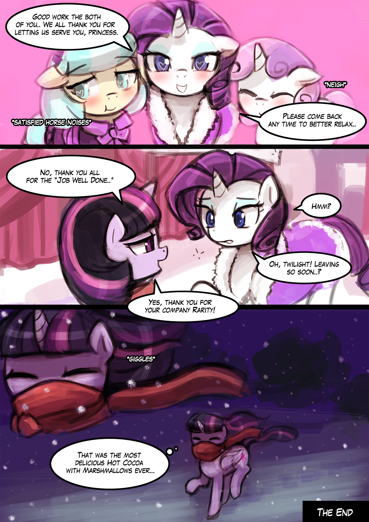 lumineko - Hot cocoa with marshmallows (My little pony) porn comic image number 10