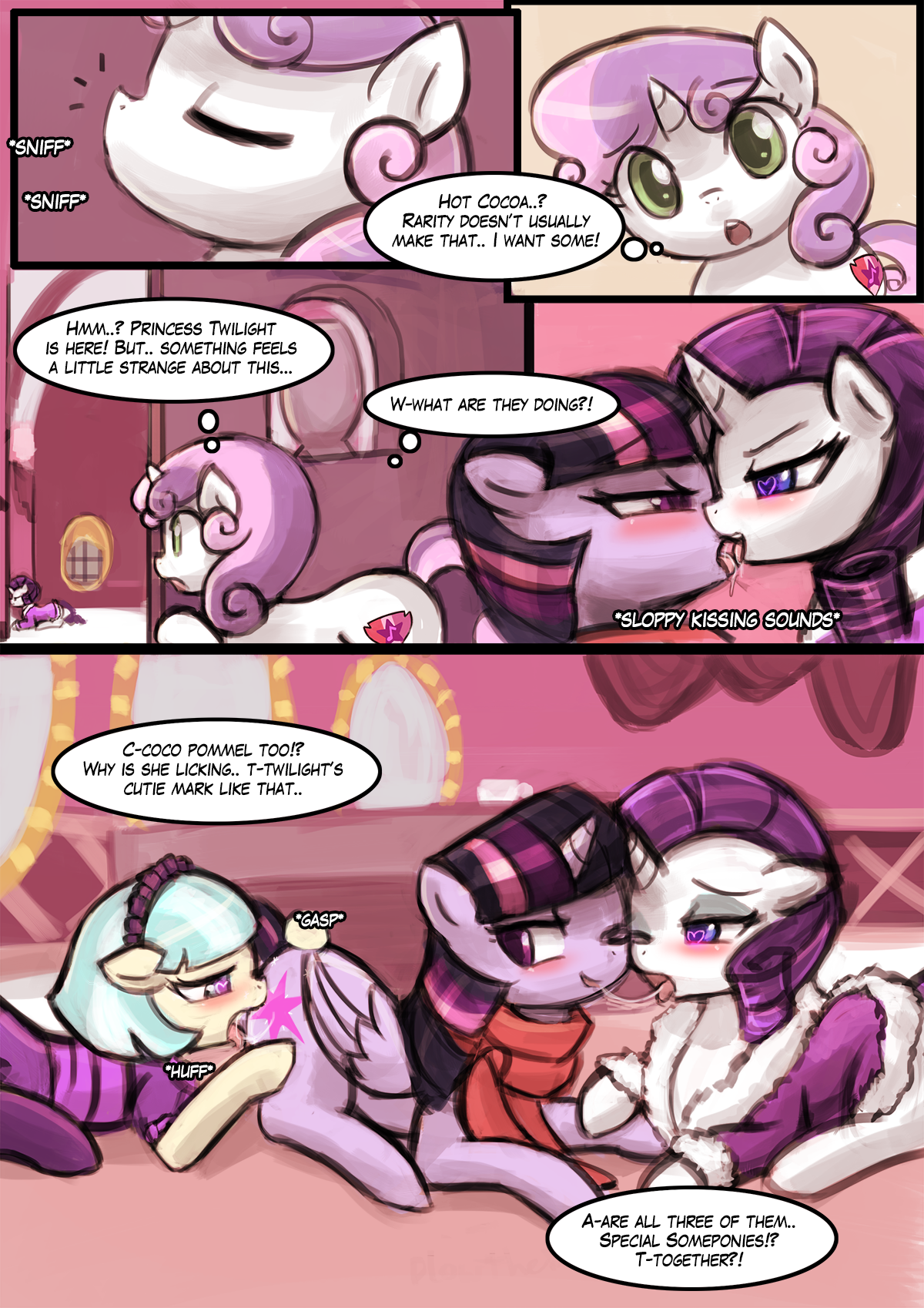 lumineko - Hot cocoa with marshmallows (My little pony) porn comic image number 3