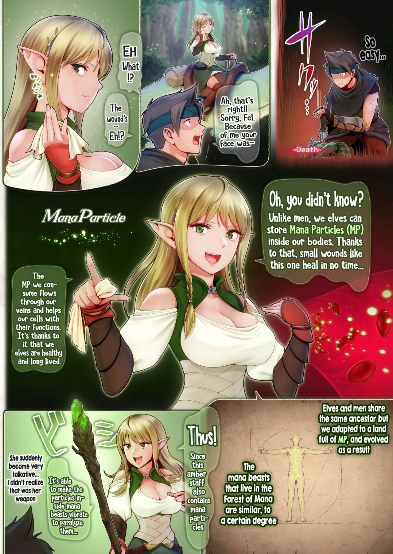 Fel and the Forest of Mana -The big titty elf healer recovers my stamina with her bodily fluids- image number 10