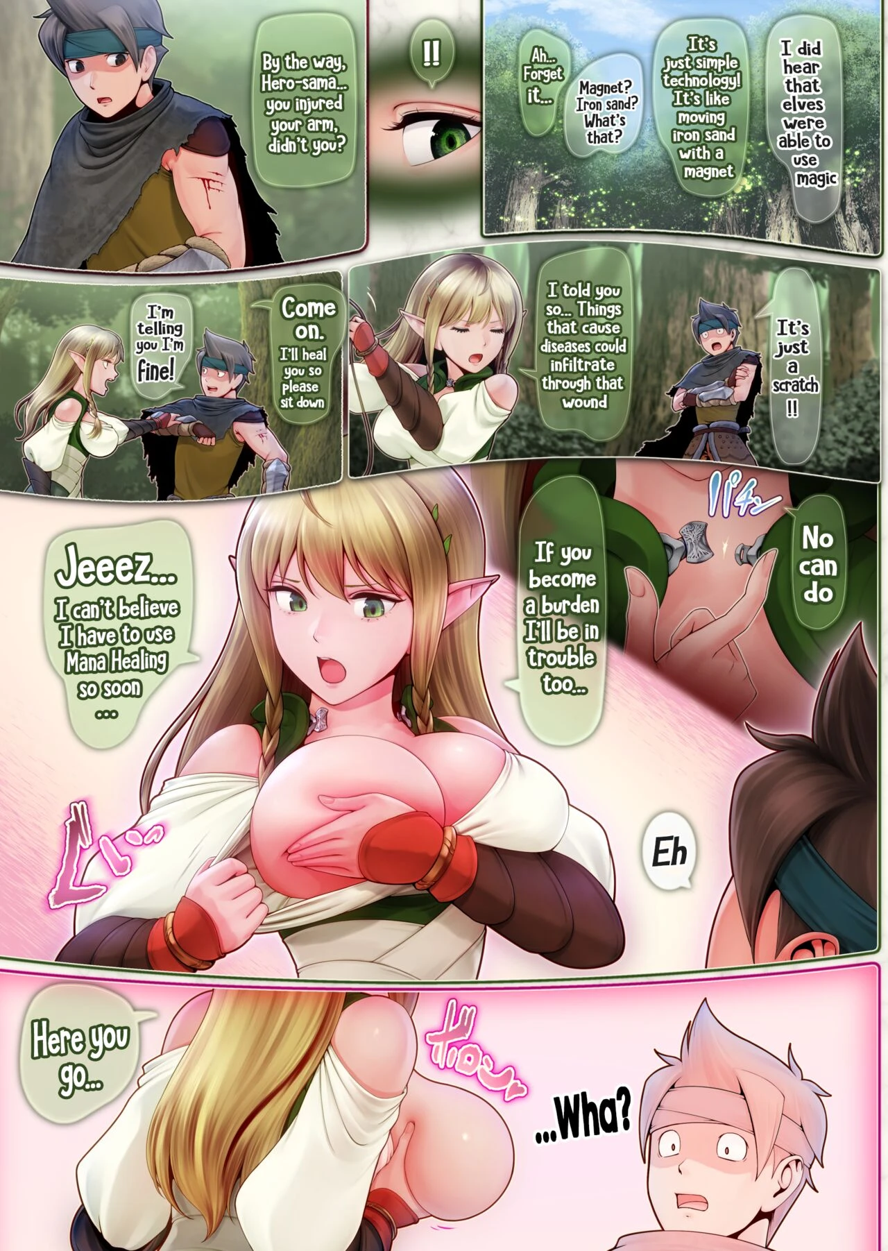 Fel and the Forest of Mana -The big titty elf healer recovers my stamina with her bodily fluids- image number 11