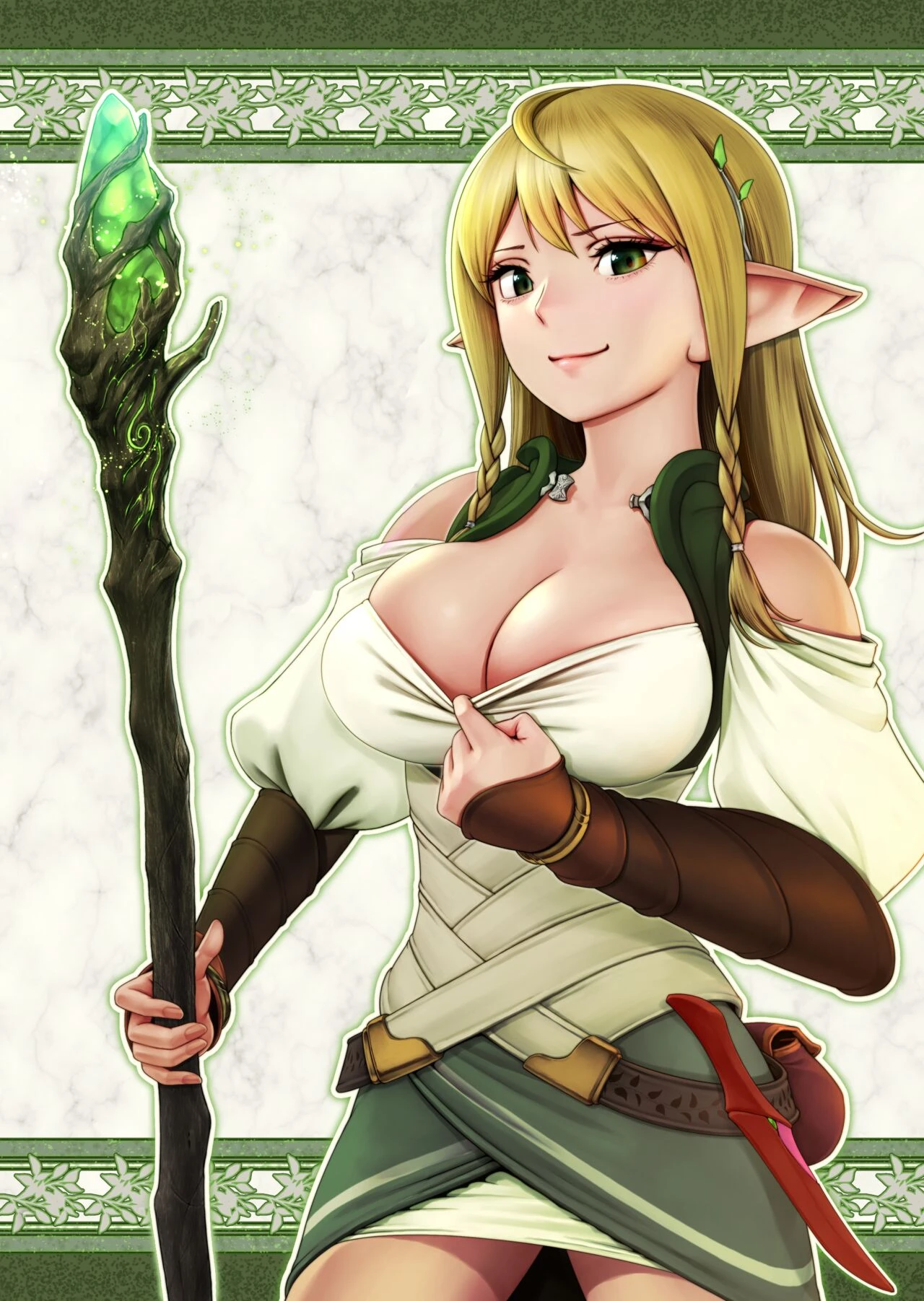 Fel and the Forest of Mana -The big titty elf healer recovers my stamina with her bodily fluids- image number 1