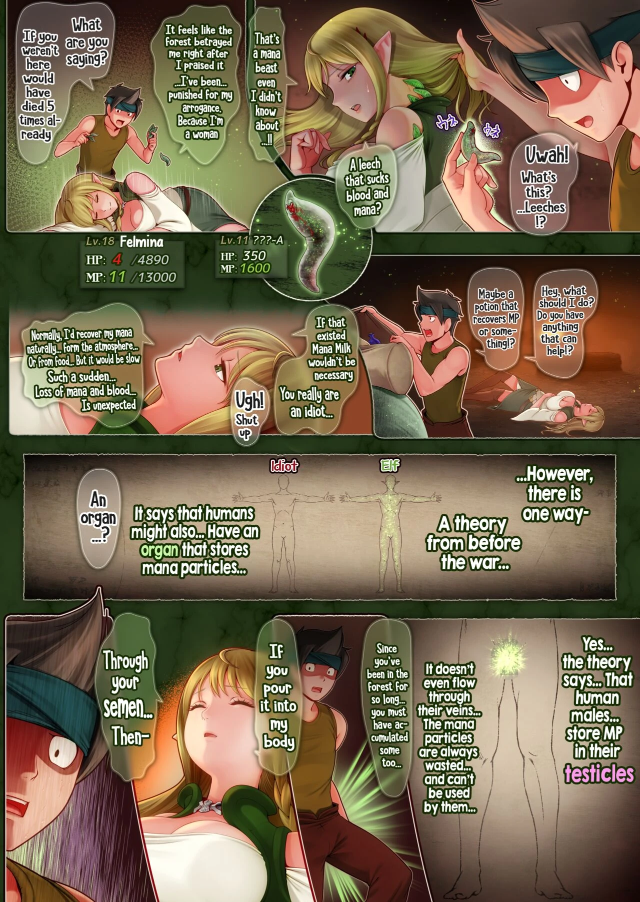 Fel and the Forest of Mana -The big titty elf healer recovers my stamina with her bodily fluids- image number 20